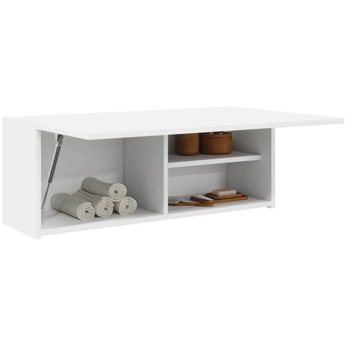 VidaXL Kupaonski zidni ormarić bijeli 80x25x30 cm izrađeno drvo Slike
