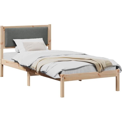  Krevetna konstrukcija Tamno siva 90 x 200 cm Čvrsto borovo drvo Slike