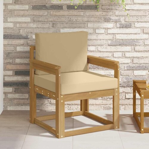  2 Komad Set vanjskih sofa Poliester Bijela i Bež - Bijela i bež Otvoreni okvir Cijene