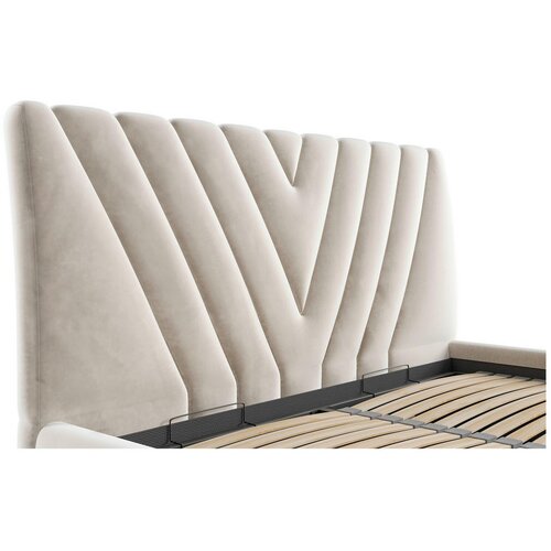 Boxxx OBLAZINJENA POSTELJA 140 cm x 200 cm , tekstil bež Slike