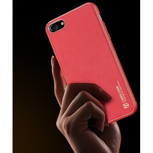 Dux ducis Yolo elegantna torbica iz mehkega TPU in PU usnja za iPhone SE 2020 / iPhone 8 / iPhone 7 Slike