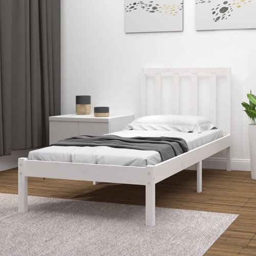 Furnova Posteljni okvir bel iz trdne borovine 90x190 cm, (21937831) Slike