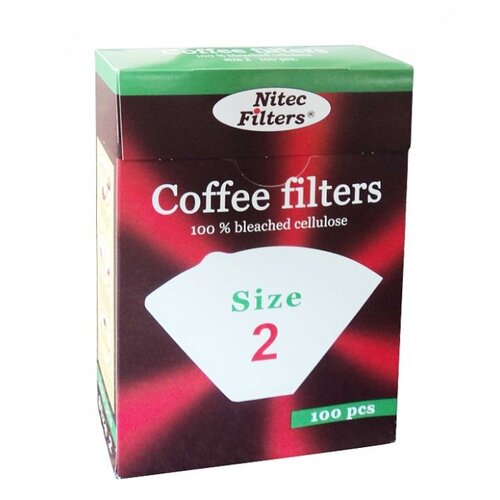 Nitec Filters Papirni filter za kafu, Veličina 2, 100 komada Slike