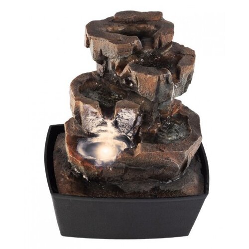 Sobna fontana 25cm WF03 mini fontana sa toplo belim LED osvetljenjem 200x250x155 mm Cene