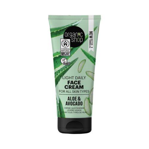 Organic Shop light daily face cream aloe & avocado Cene