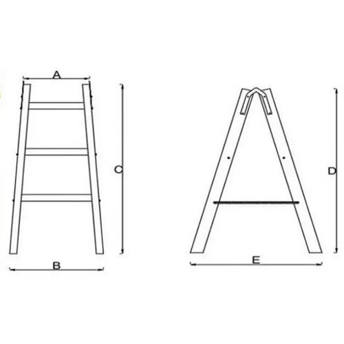 MaxMaster Drvene Merdevine 2x4 135cm ( 1770 ) Cene