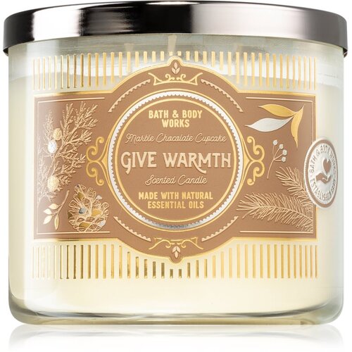 Bath &amp;amp; Body Works Marble Chocolate Cupcake mirisna svijeća 411 g Slike
