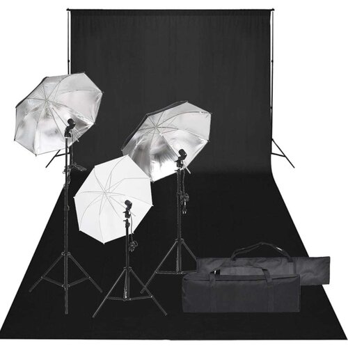  Oprema za fotografski studio sa setom svjetala i pozadinom Cene