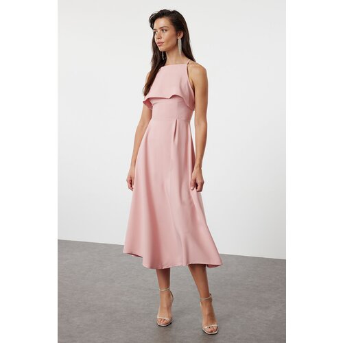 Trendyol Dusty Rose A-Line Woven Dress Cene