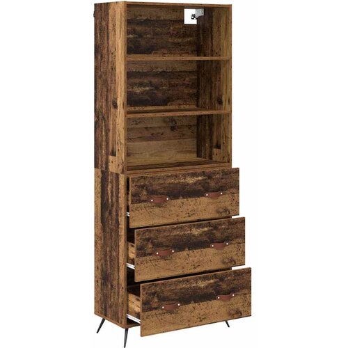  Highboard Staro drvo 69,5 x 34 x 180 cm Konstruirano drvo Slike