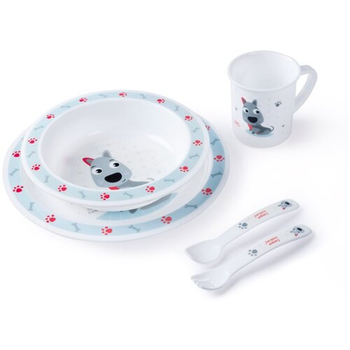 Canpol Cute Animals jedilni set 12m+ Dog Cene