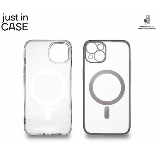 Just In Case 2u1 Extra case MAG MIX paket SREBRNI za iPhone 13 Slike