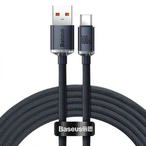 Baseus kabel USB A-C 1.2m 100W PD Crystal shine črn CAJY000401 Slike