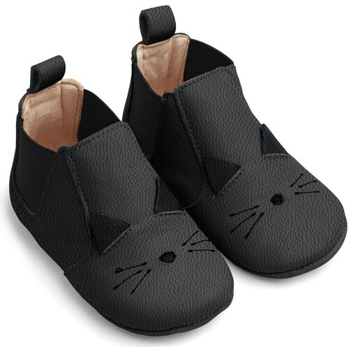 Liewood otroški usnjeni copatki cat black Cene