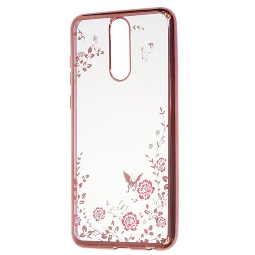  Silikonski ovitek z rožicami za Samsung Galaxy A7 2018 A750 - pink Cene