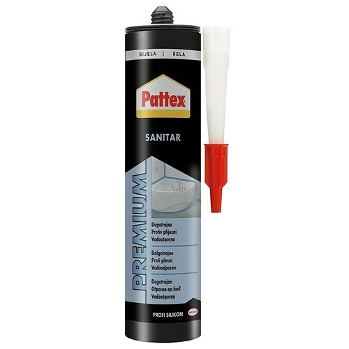PATTEX sanitarni silikon 280ml bela Cene