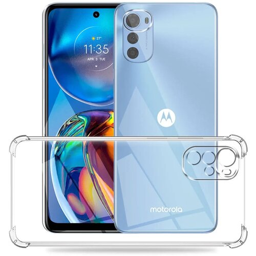  Silikonski ovitek z ojačanimi robovi za Motorola Moto E32/Moto E32s - Prozorna Cene