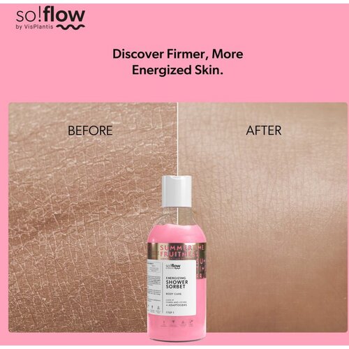 SoFlow Energizing vlažilni sorbet za telo za tu&amp;scaron; Guava, Lychee 400 ml Slike