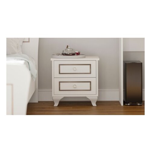 Hanah home Noćni ormarić Rb-103, 45x45x40 cm, Bijela Cene