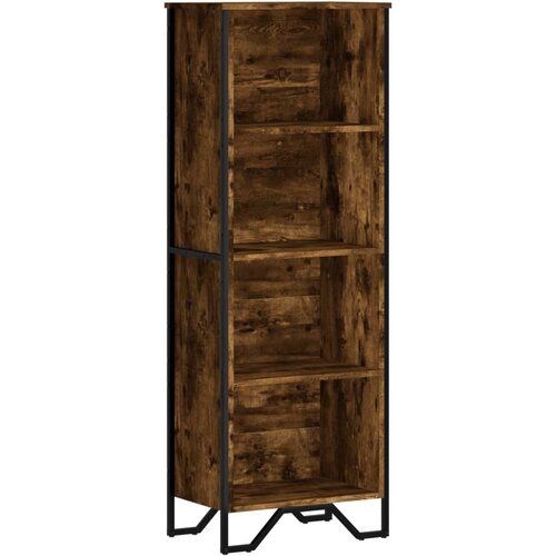 Maison Chic Knjižna omara - Knjižni regal dimljeni hrast 50x31x137,5 cm inženirski les, (21725375) Cene