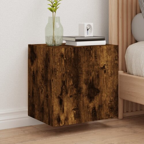  The Living Store Stenska TV omarica dimljeni hrast 40,5x30x40 cm inženirski les - TV Stenska Omarica, (21555269) Slike
