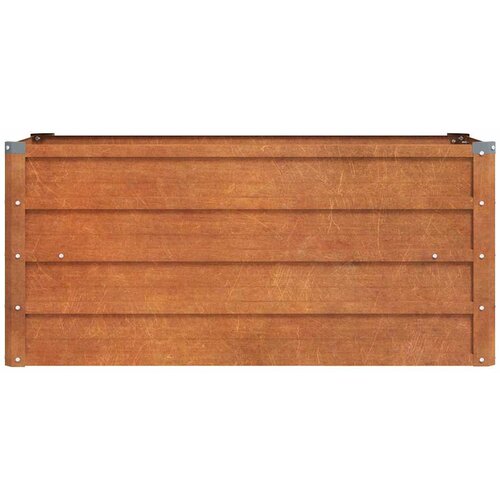  Povi&amp;scaron;ena vrtna gredica boja hrđe 100 x 40 x 45 cm čelik COR-TEN Slike