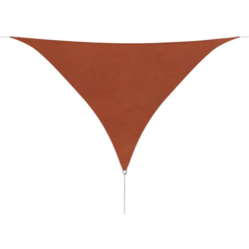 vidaXL Senčno jadro oksford tekstil trikotno 3,6x3,6x3,6 m terakota Cene