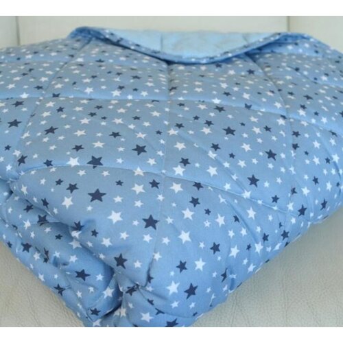 Blue Bell Stars Plava-&amp;Scaron;tep deka 140 cm x 200 cm Slike