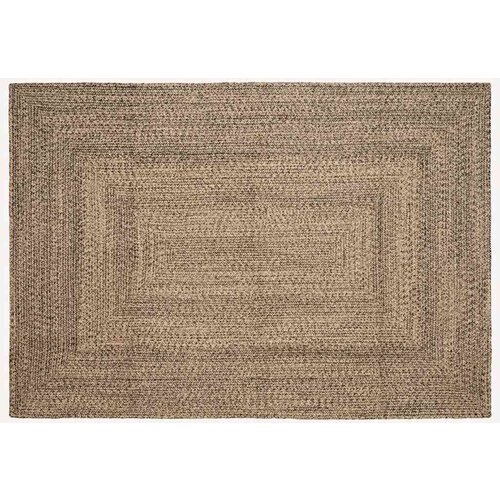 vidaXL Preproga Pletenje Naravna in črna 160 x 230 cm Juta Cene