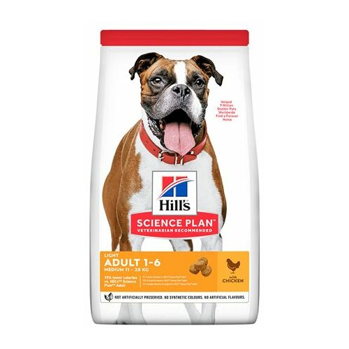Hills Science Plan hrana za pse Medium Adult Light Piletina 14kg Cene