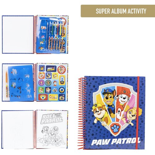 Paw Patrol SUPER ACTIVITY ALBUM COLOREABLE Slike