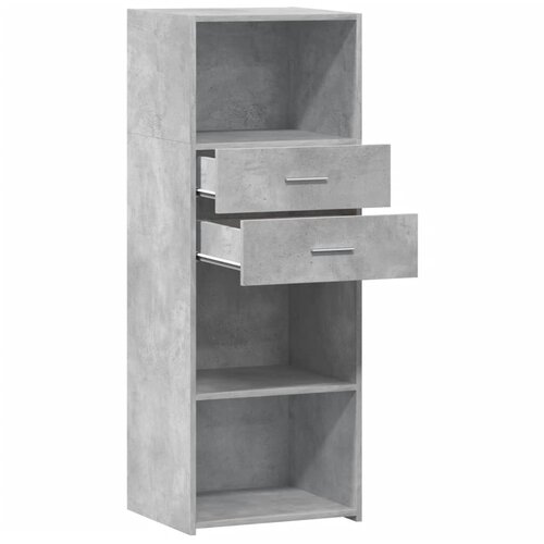  Visoka komoda boja betona 45 x 42,5 x 124 cm konstruirano drvo Slike