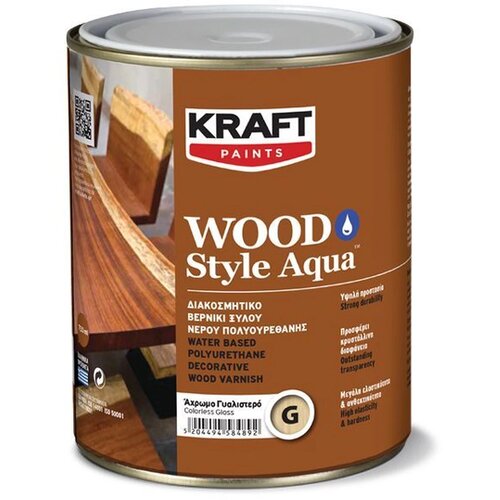 Kraft Wood Style Aqua 750ml Saten Cene