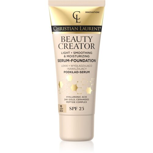 Christian Laurent Beauty Creator lahki vlažilni tekoči puder SPF 25 odtenek 10 Light Beige 30 ml Cene