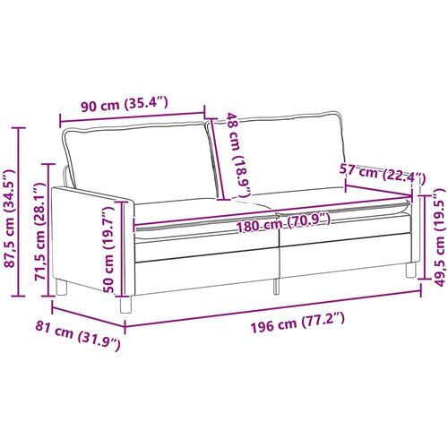  Set sofe 2 pcs Tamnozelena Bar&amp;scaron;un Slike