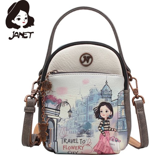 Janet damska ta&amp;scaron;na flowery city J-056B Slike