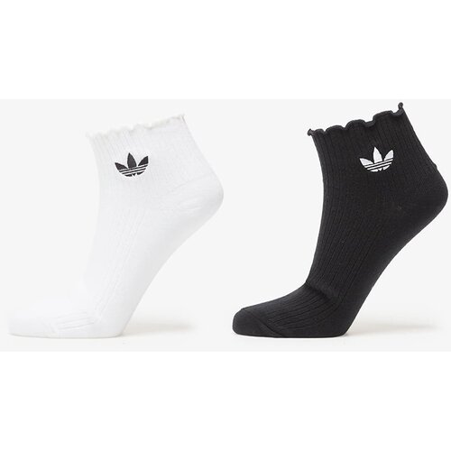 Adidas Nogavice Ruffle 1/4 S 2P White/ Black S Cene