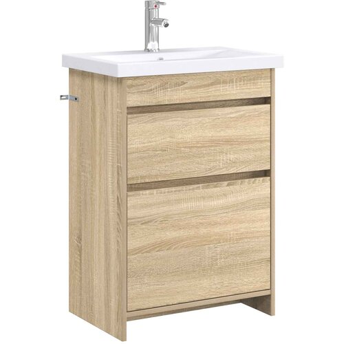 vidaXL Komplet pohi&scaron;tva za kopalnico Sonoma hrast 61 x 40 x 84,5 cm, (5000245876) Cene
