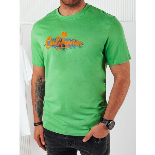 DStreet Men&amp;#039;s T-shirt with print, green Slike
