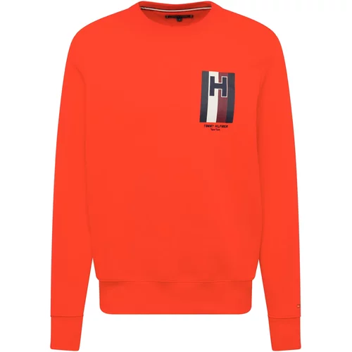 Tommy Hilfiger Sweater majica mornarsko plava / karmin crvena / svijetlocrvena / bijela
