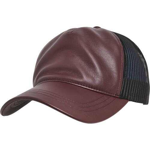 Flexfit Synthetic Leather Trucker Chestnut Brown/Blk Slike