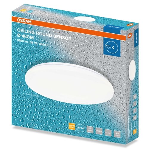 Osram LED plafonsko svetlo za kupatilo CEILING ROUND, LED/36W/230V, prečnik 48 cm, IP44, belo Slike