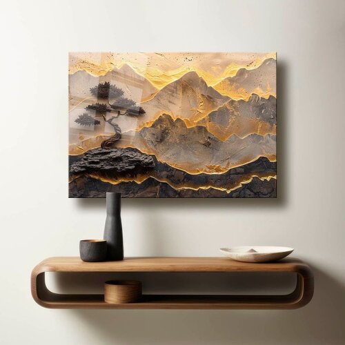 WALLXPERT Dekorativna slika na kaljenom staklu, 70x100cm, Šarena Cene