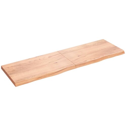 vidaXL Mizna plošča svetlo rjava 200x60x6 cm obdelana trdna hrastovina, (20818454) Cene
