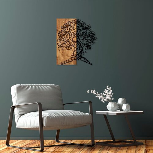 Wallity Zidna dekoracija Monumentalno drvo 1, 50 x 58 cm, Smeđa Slike