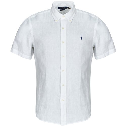 Polo Ralph Lauren CHEMISE MANCHES COURTES COUPE DROITE EN LIN Bijela Cijene