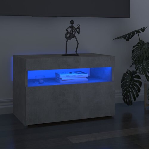 vidaXL TV omarica z LED lučkami betonsko siva 60x35x40 cm Cene