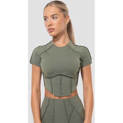 GymBeam women&amp;lsquo;s cosmo cropped t-shirt olive Slike
