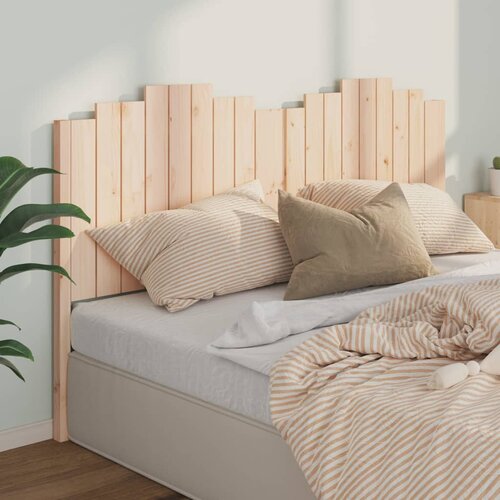 VidaXL Uzglavlje za krevet 186 x 4 x 110 cm od masivne borovine Slike