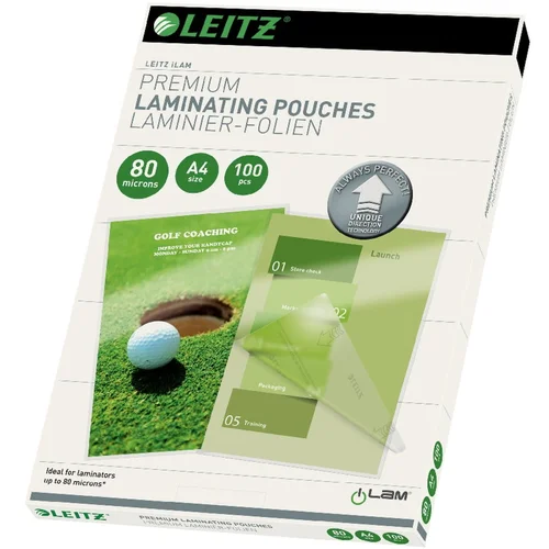 Leitz Komplet od 100 vrećica za laminiranje, A4, 80 mikrona